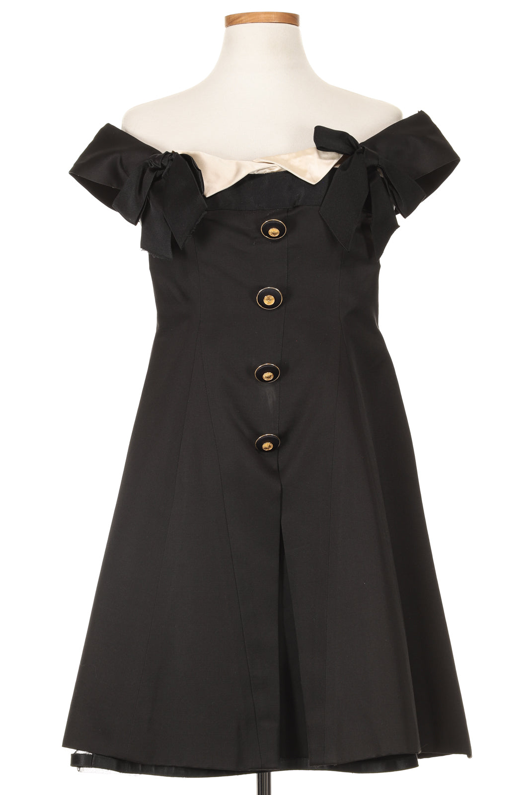 Chanel 1980s Black Bow Dress Chanel 1980s Black Bow Dress