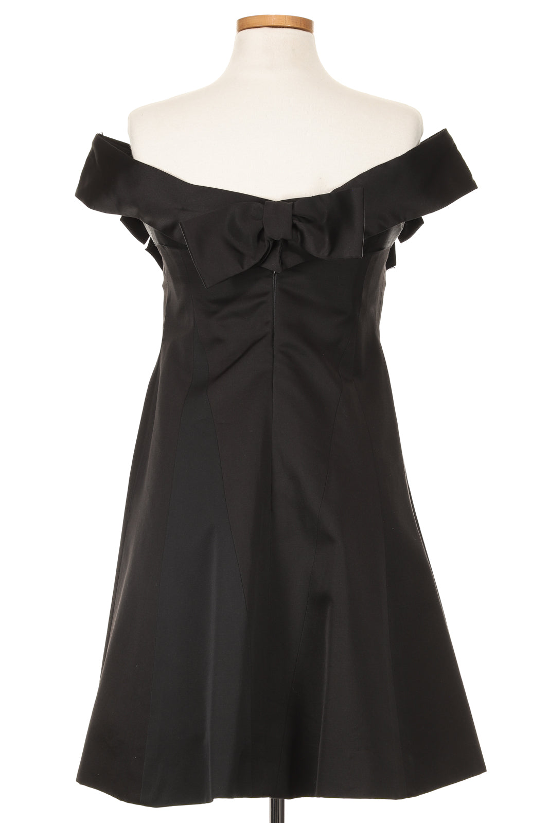 Chanel 1980s Black Bow Dress