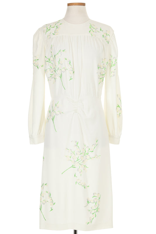 Miu Miu Fall 2011 Sleeve Dress with Floral Detail
