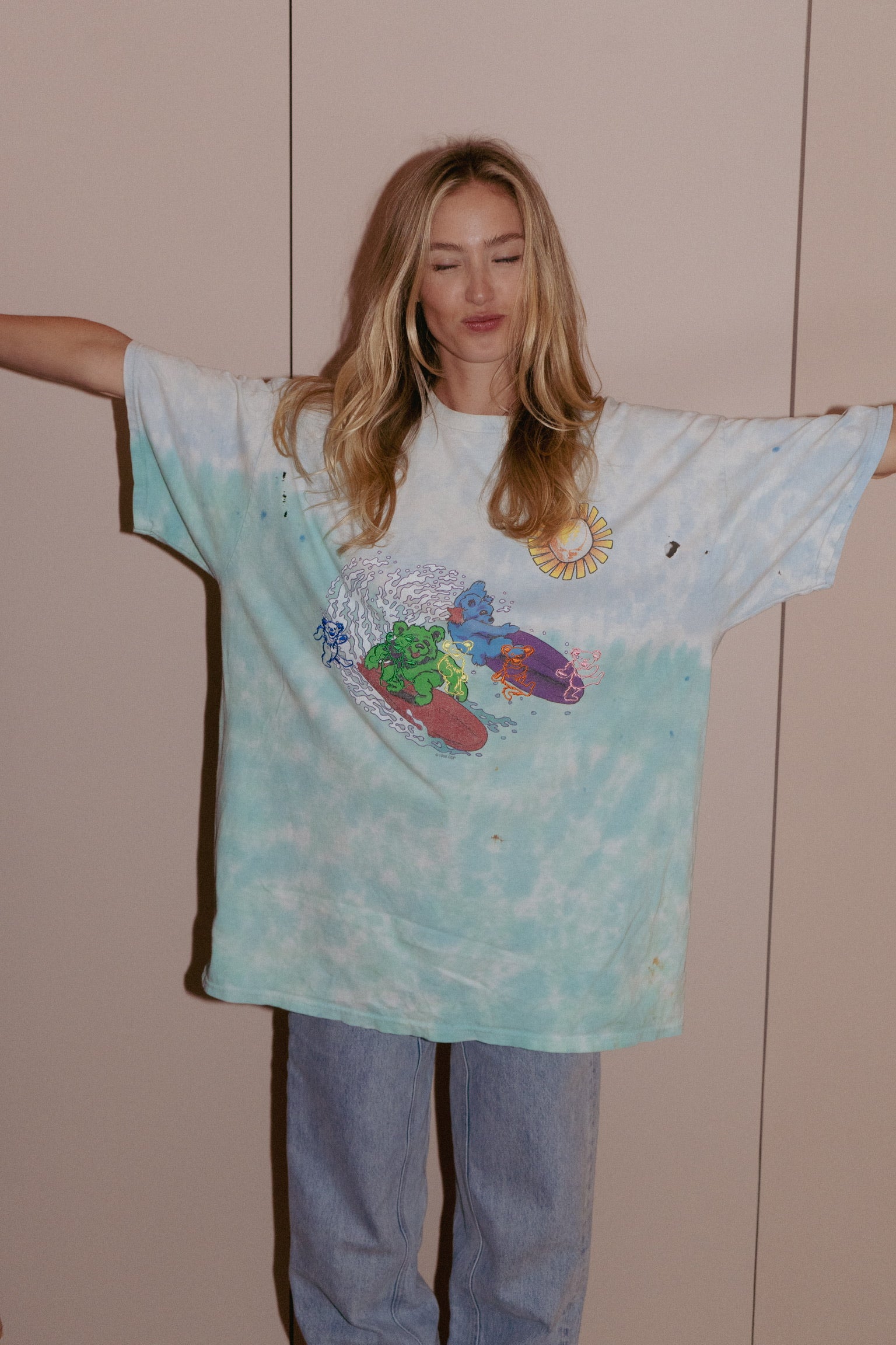 1998 Grateful Dead Surfing Bear Tee – Vintage Grace