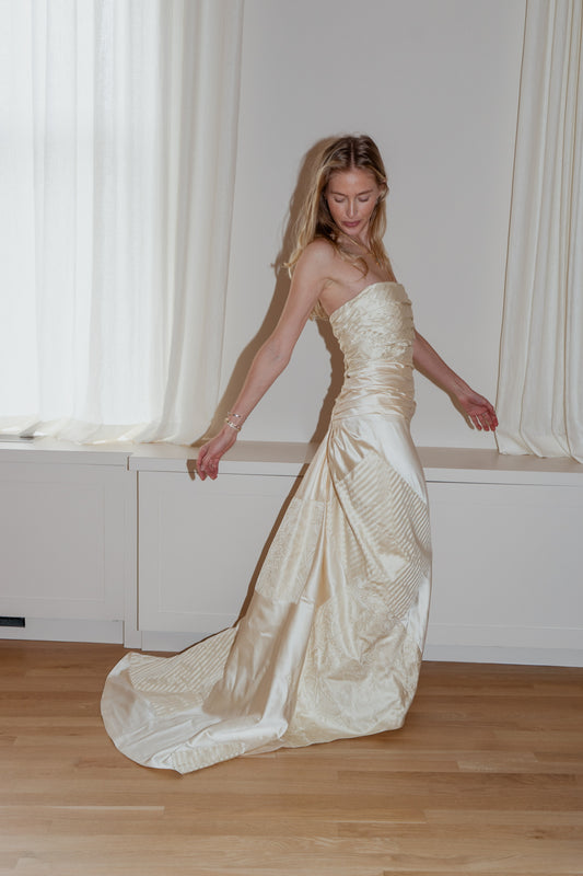 Ralph Lauren SS 2003 Patchwork Gown