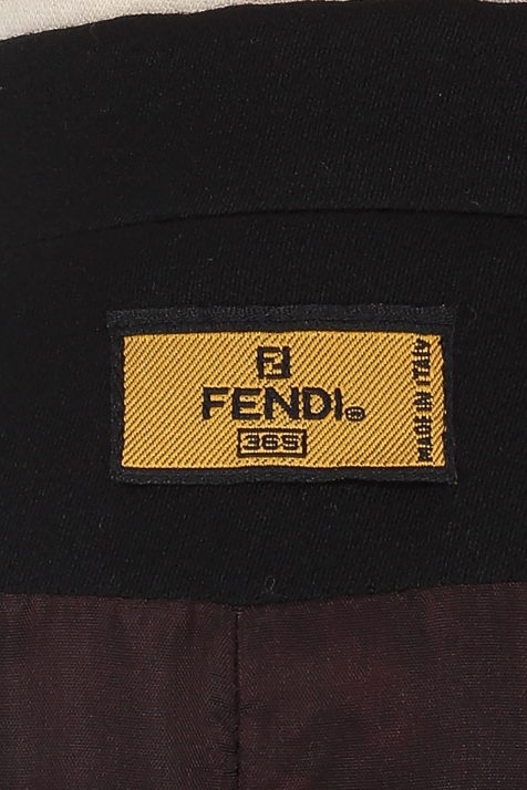Fendi by Karl Lagerfeld Black Blazer Dress with Embellishments