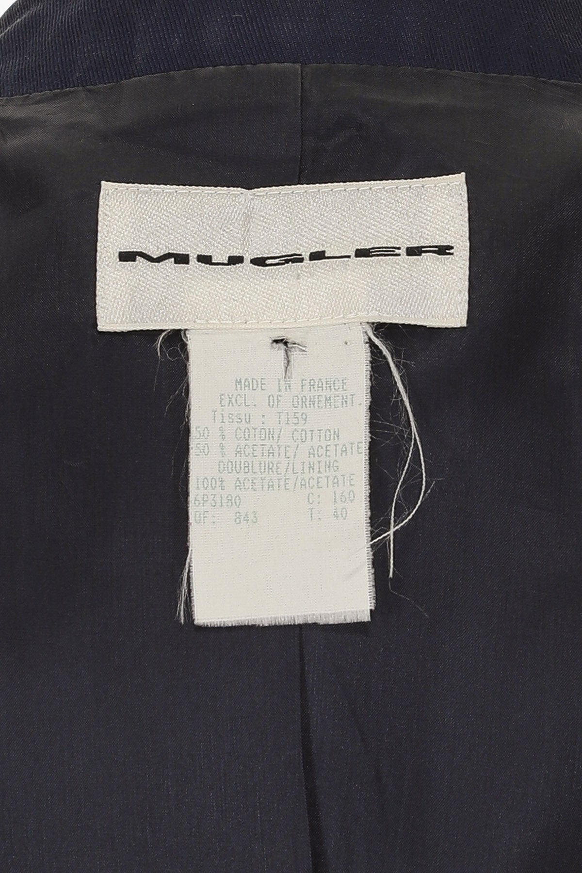 Thierry Mugler 1990's Navy Jacket