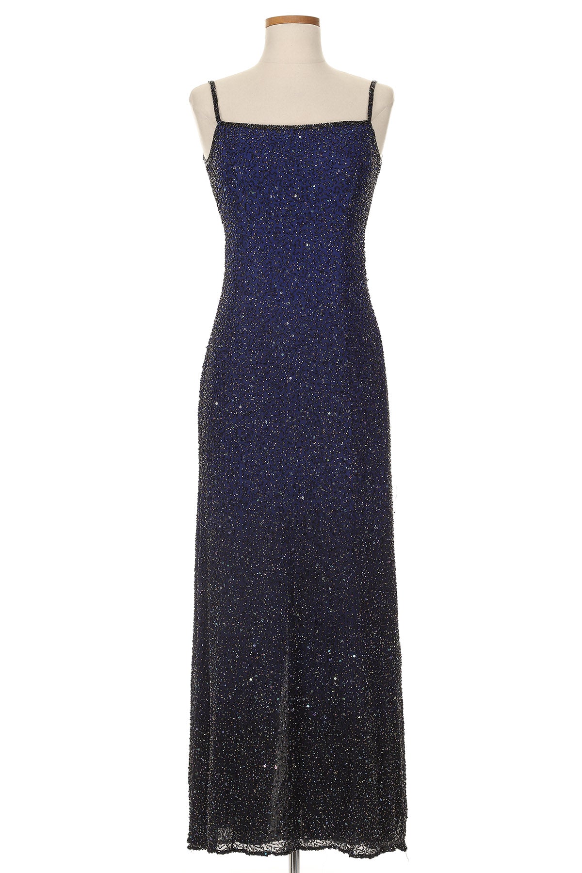 blue maxi dress wedding guest Lillie Rubin Ombre Sequin Midi Dress