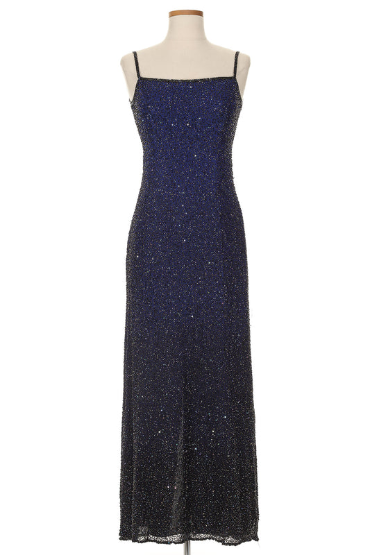 Lillie Rubin Ombre Sequin Midi Dress