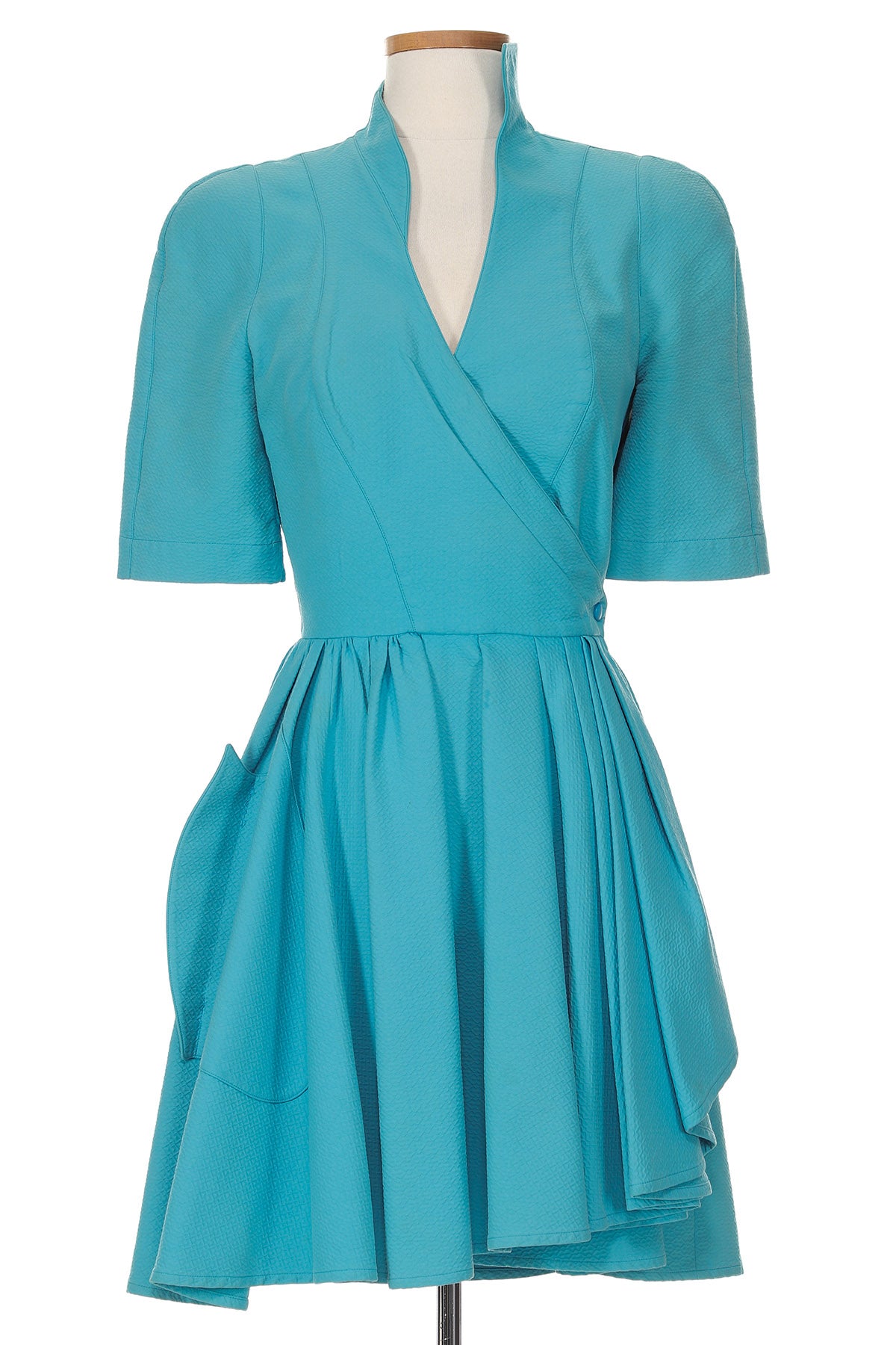 Thierry Mugler 1980s Mini Wrap Dress – Vintage Grace