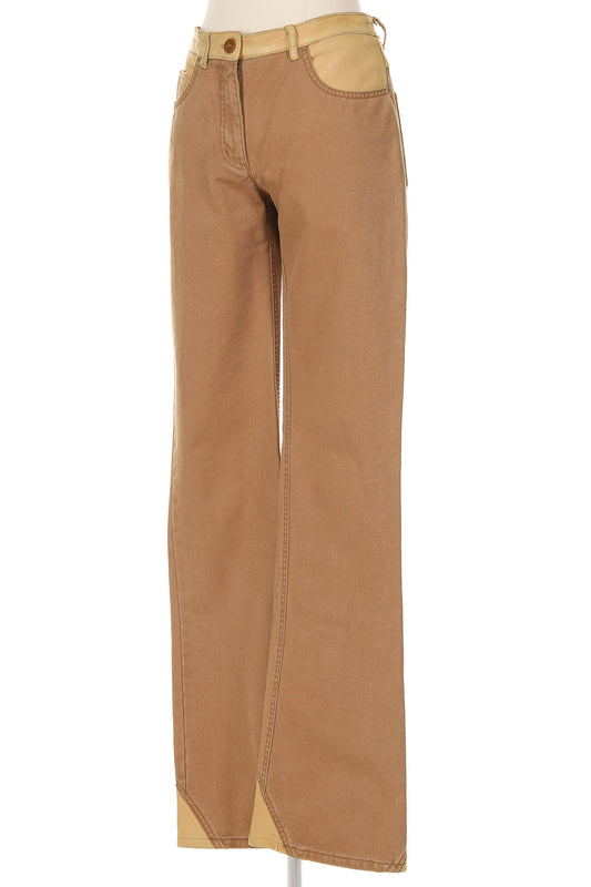 Chanel Fall 2001 Denim and Leather Jeans