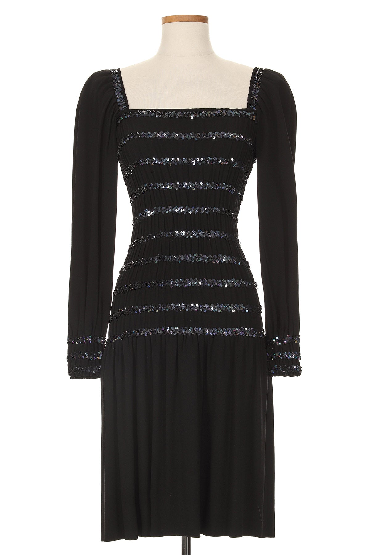 YSL Rive Gauche A/W 1983 Sequin Dress – Vintage Grace YSL Rive Gauche A/W 1983 Sequin Dress – Vintage Grace