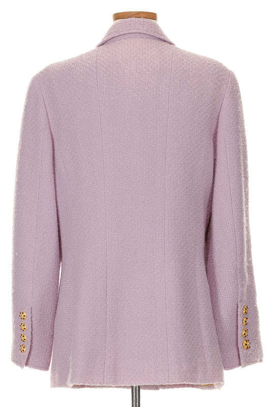 Chanel Fall 1996 Lavender Tweed Jacket with Gripoix Buttons (Runway)