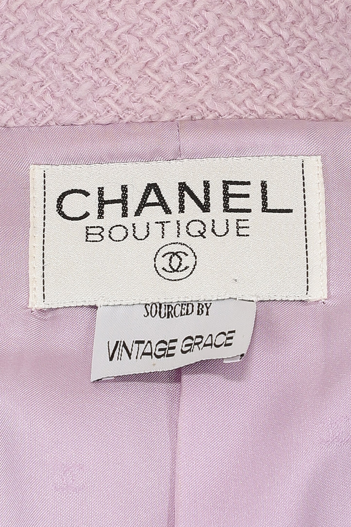 Chanel Fall 1996 Lavender Tweed Jacket with Gripoix Buttons (Runway)