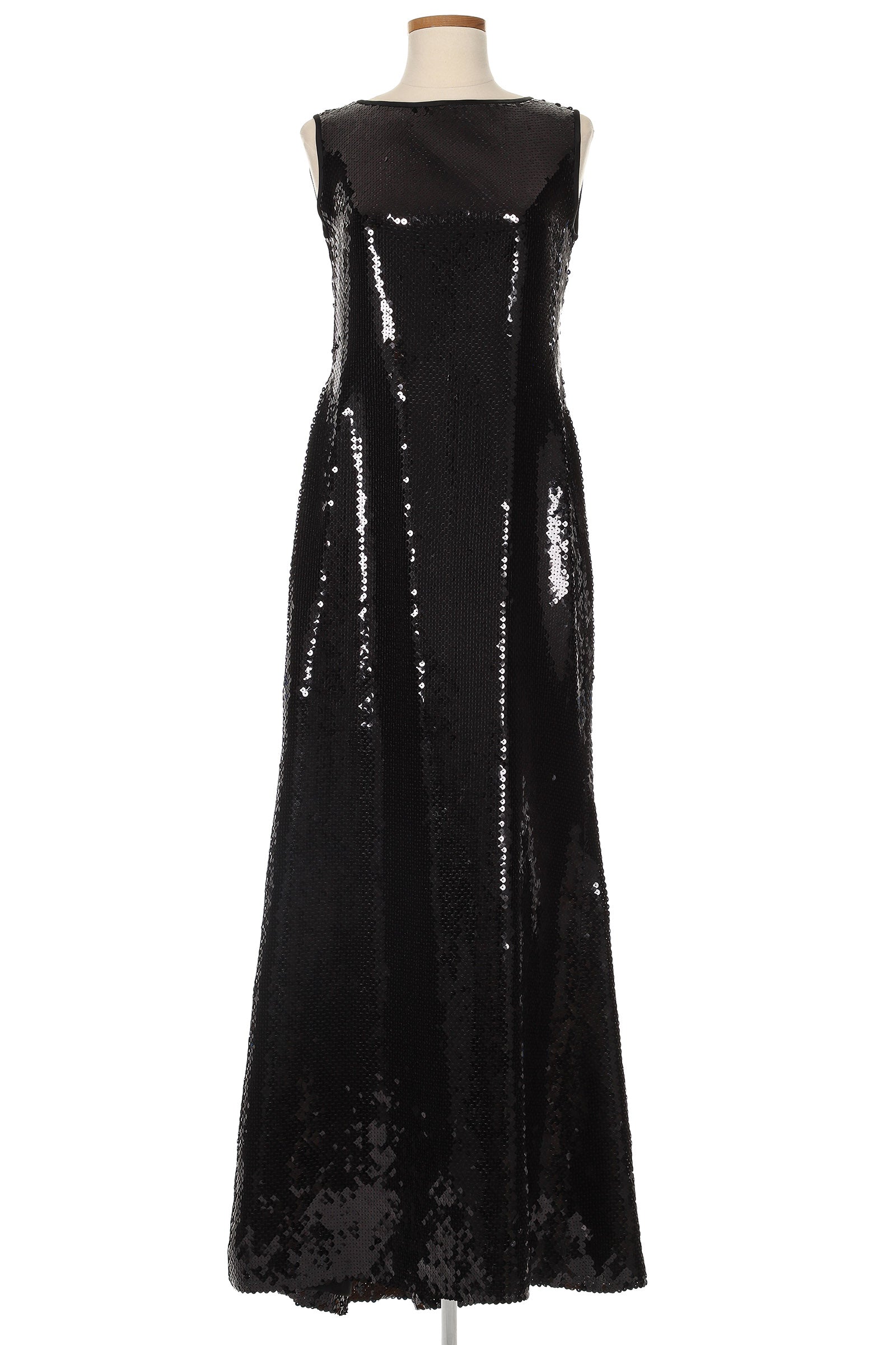 1980s sequin dress Carolina Herrera 1980s Black Sequin Gown (Original Sample) – Vintage Grace