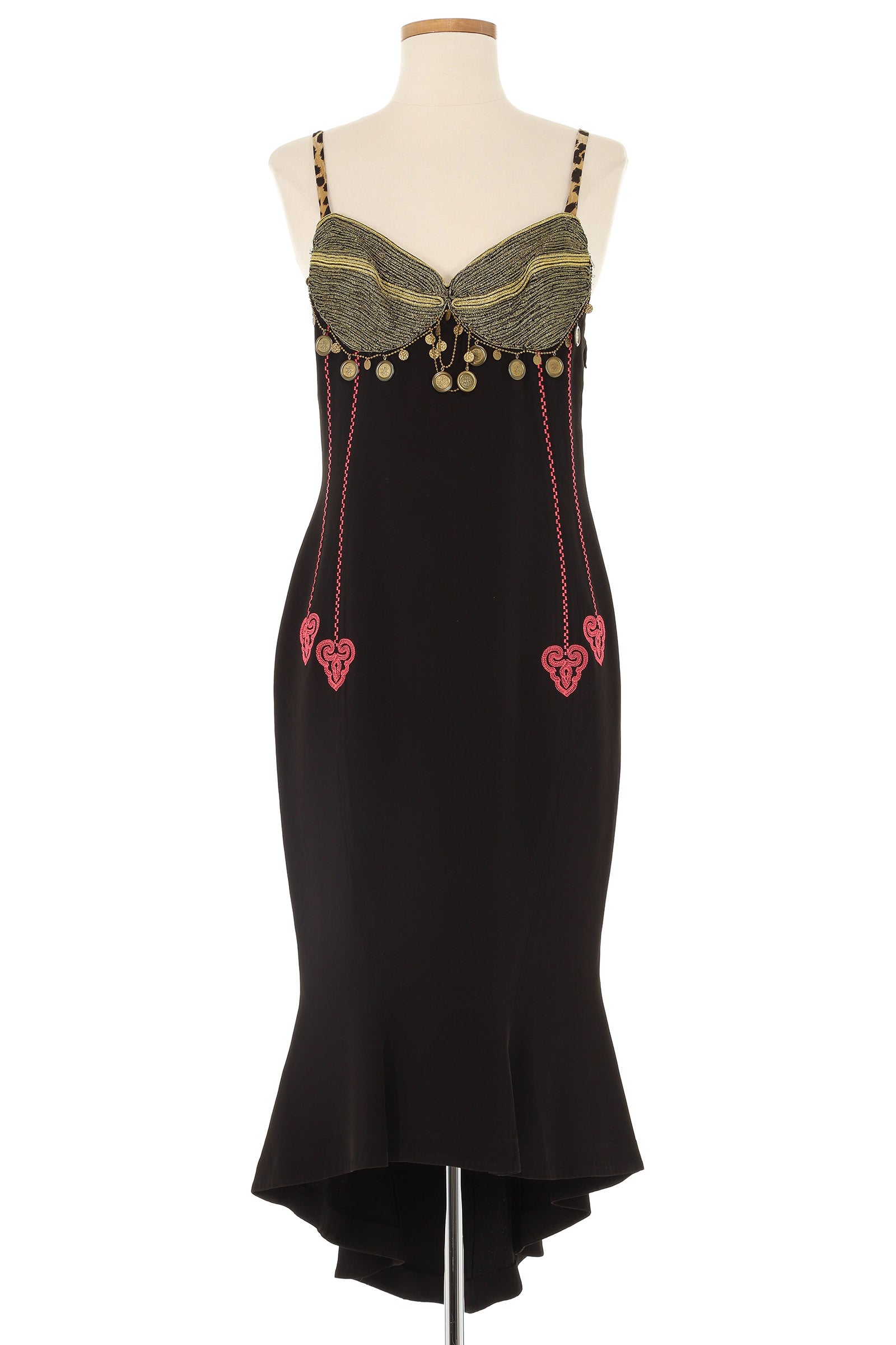 Rifat Ozbek 1990's Black Coin Dress Rifat Ozbek 1990's Black Coin Dress