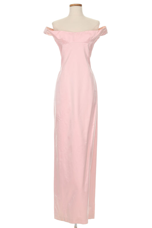 Richard Tyler Pink Off The Shoulder Couture Gown