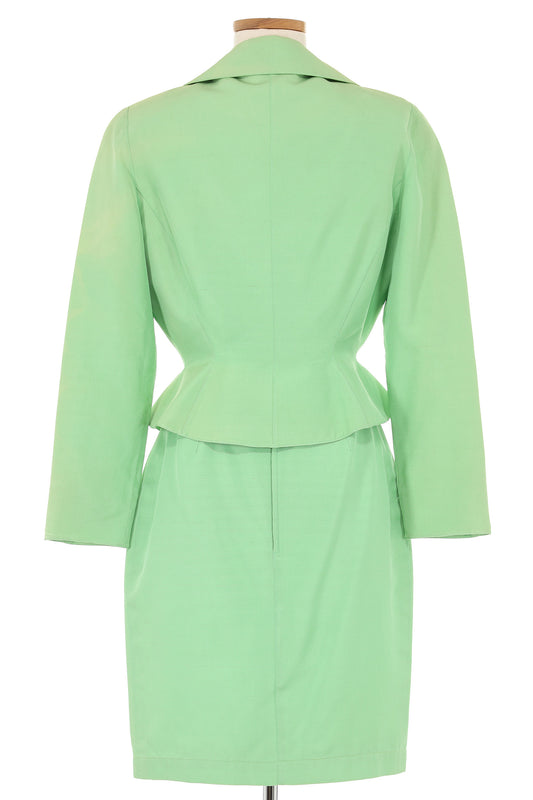 Thierry Mugler 1980's Mint Green Skirt Suit