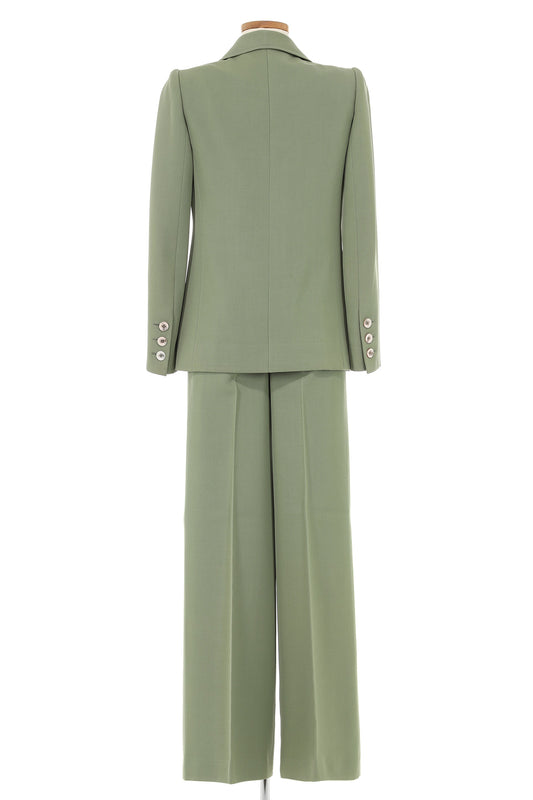 Alaia Green Jacket With Matching Pants & Skirt