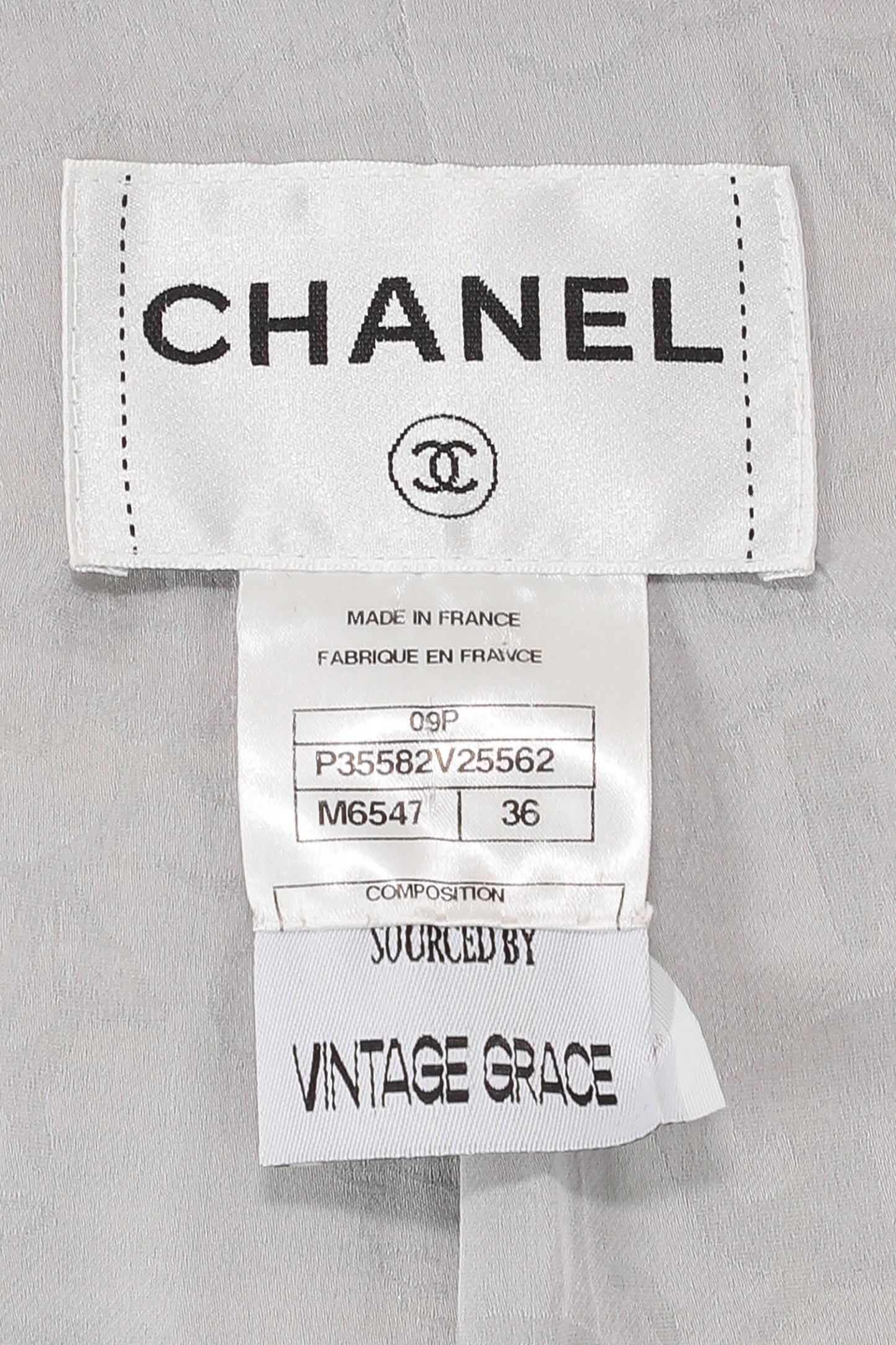Chanel Spring 2009 Grey Tweed Skirt Suit