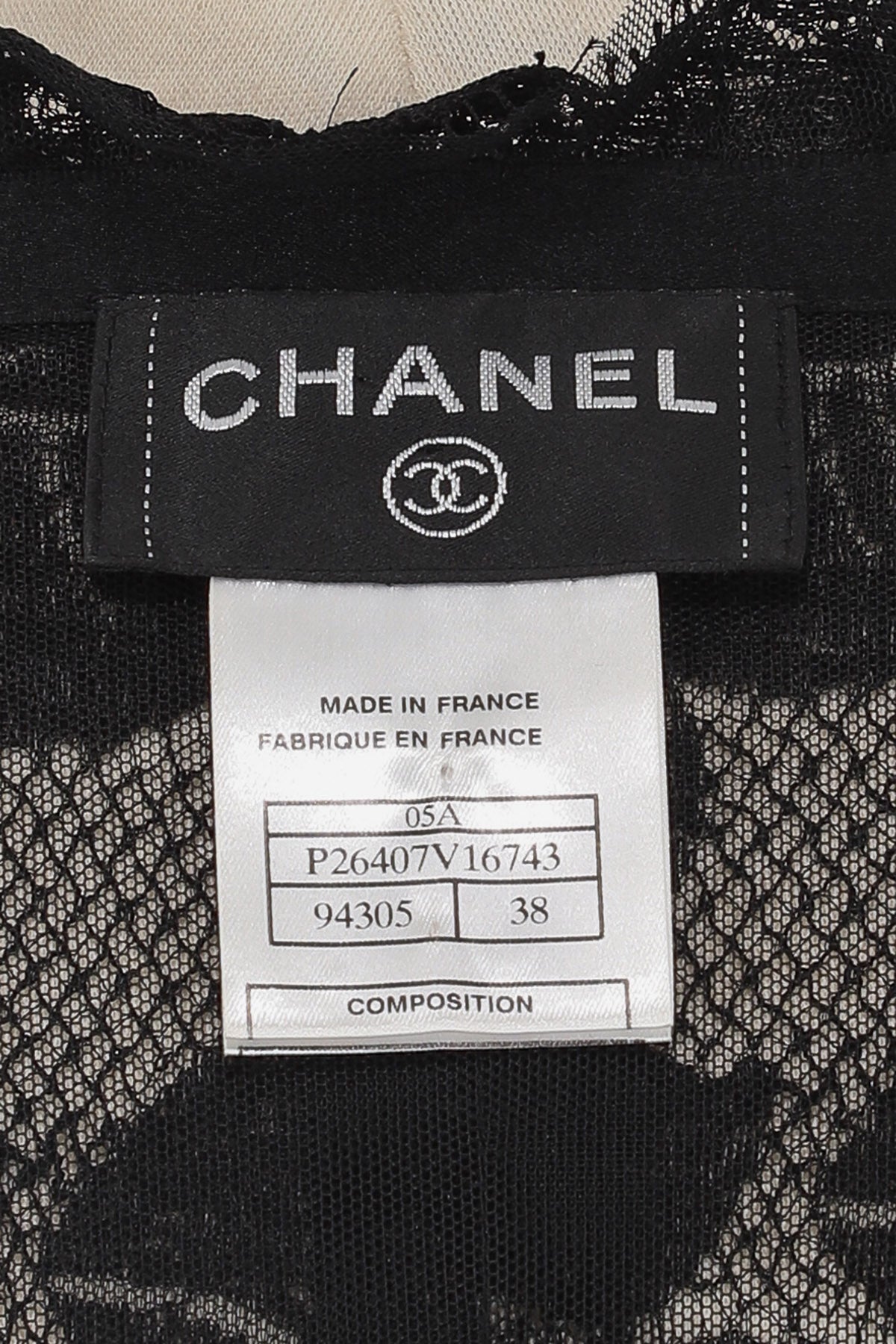 Chanel Autumn '05 Black Lace Short Dress