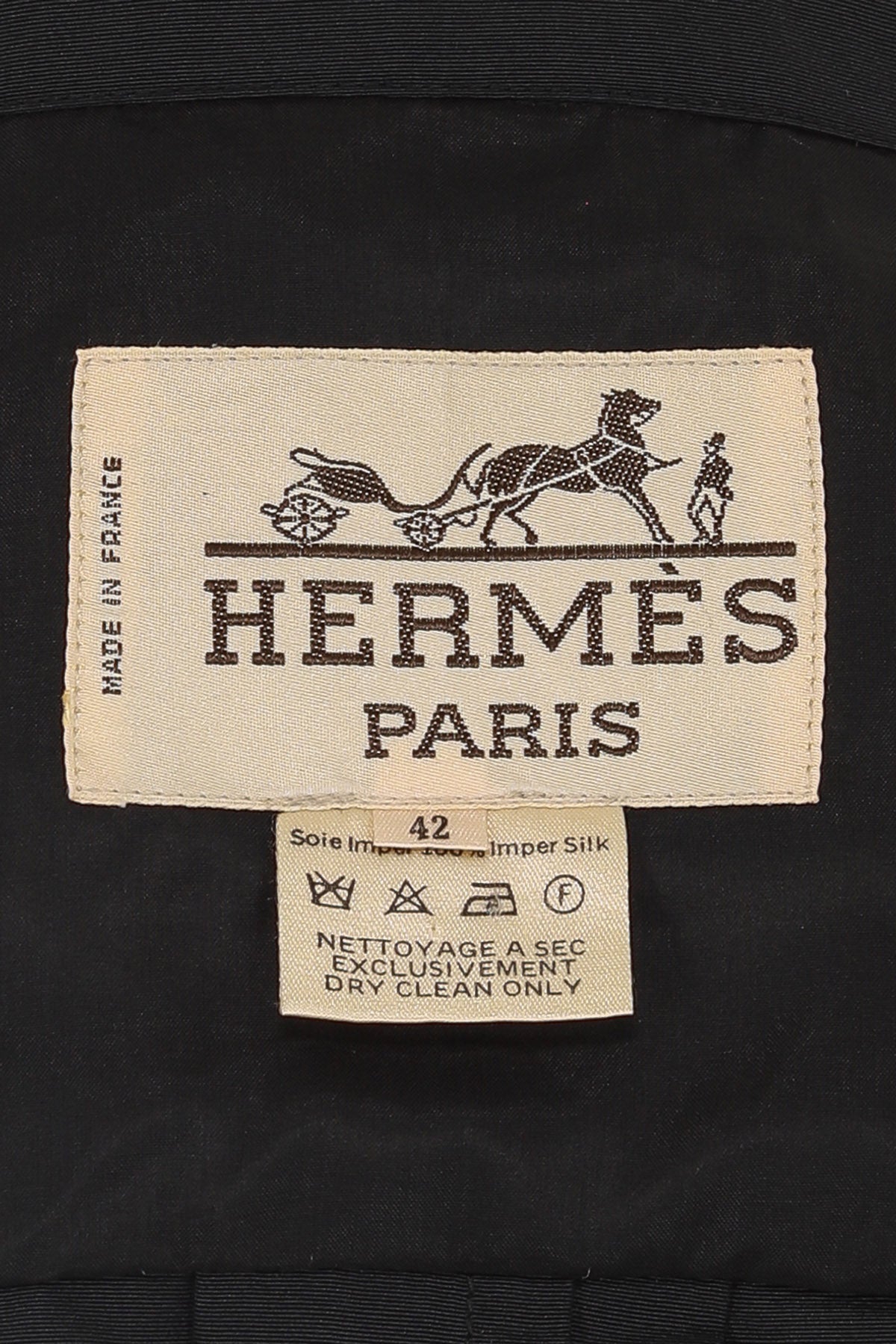 Hermès Long Black Coat