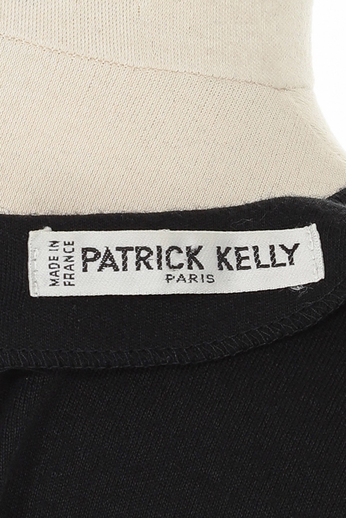 Patrick Kelly Fall 1989 Black Knit Dress with Multi Colored Sleeves