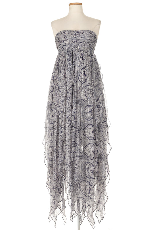 Alexander McQueen Bohemian Silk Chiffon Gown