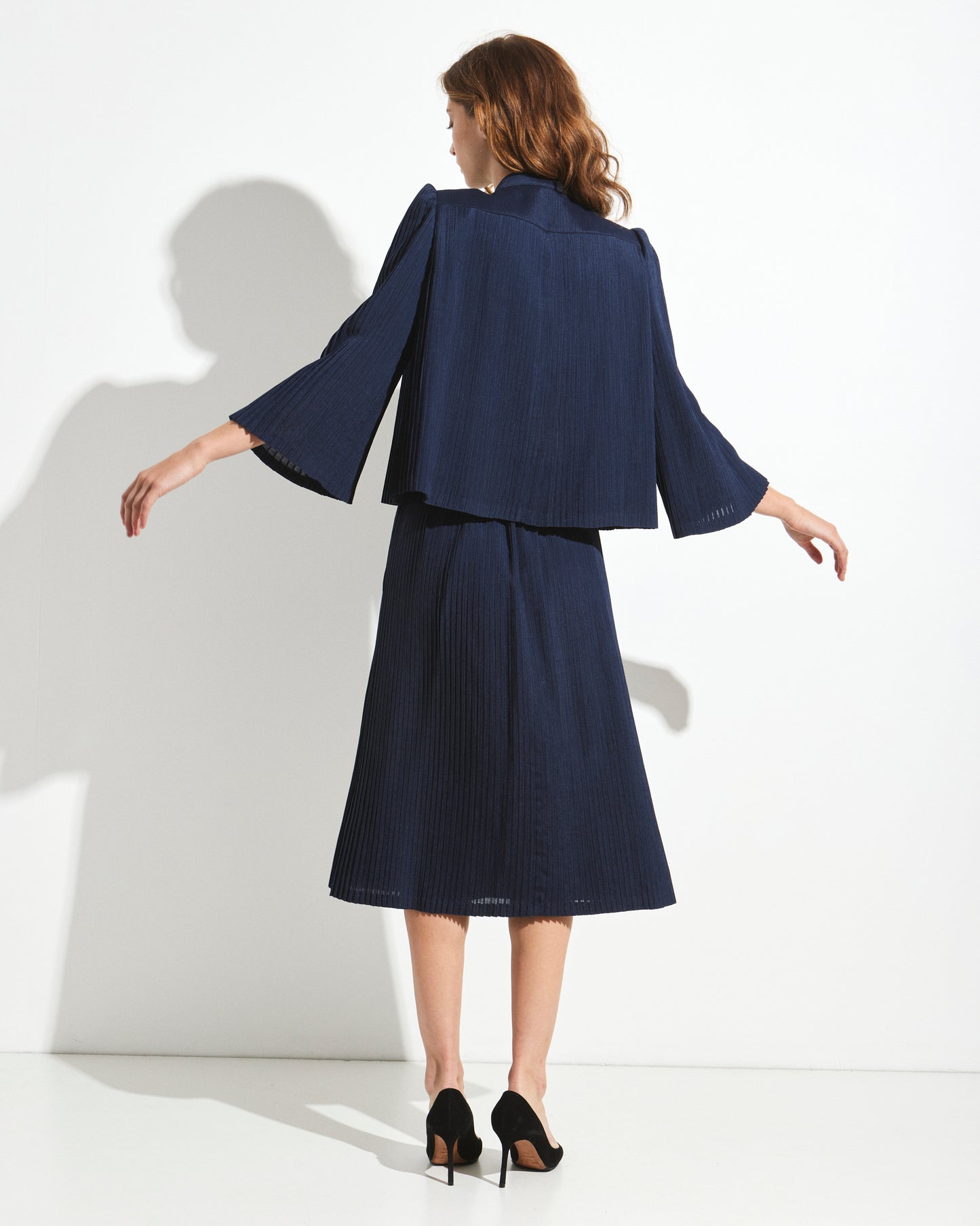 Valentino 1980s Pleated Ensemble