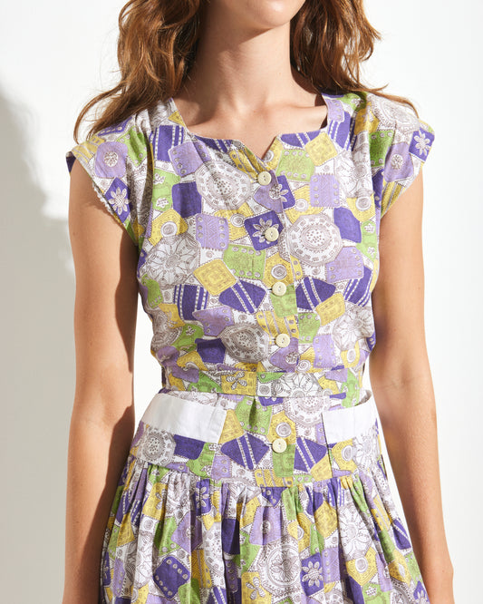 Vintage Cotton Dress by Wiltex