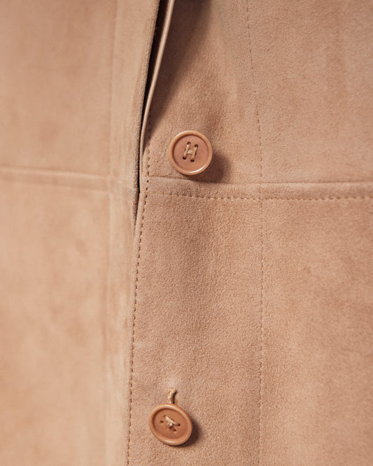 HermĆØs Martin Margiela Spring 1999 Suede Dress