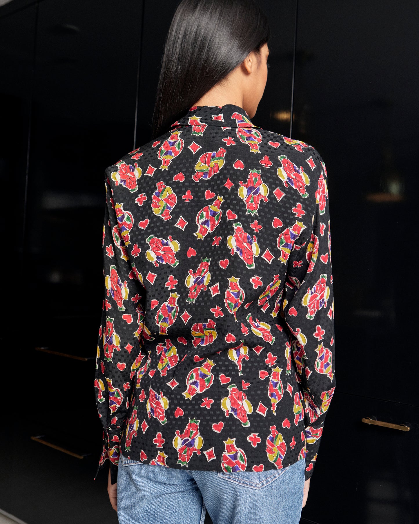 Celine 1980s Silk Blouse