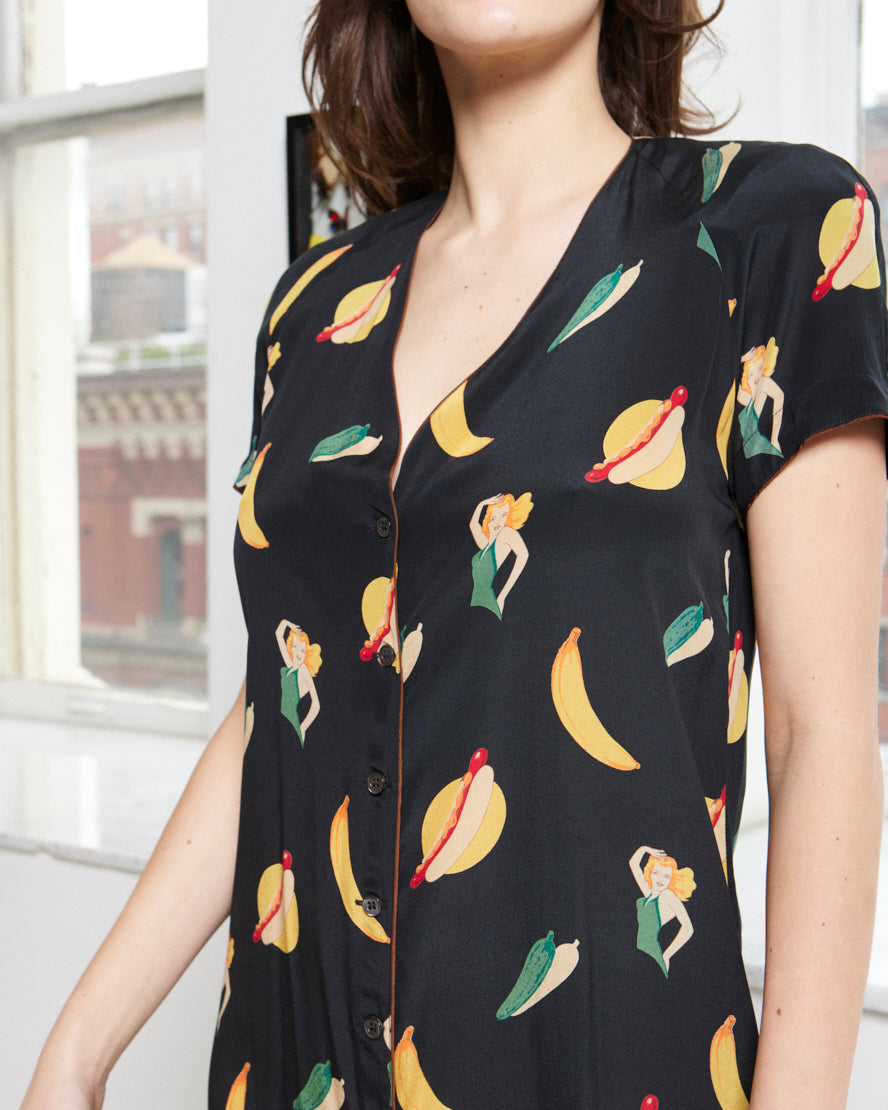 Vintage Henri Bendel 1974 Hotdog Dress