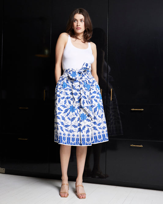 Lanvin 1970s Cotton Skirt