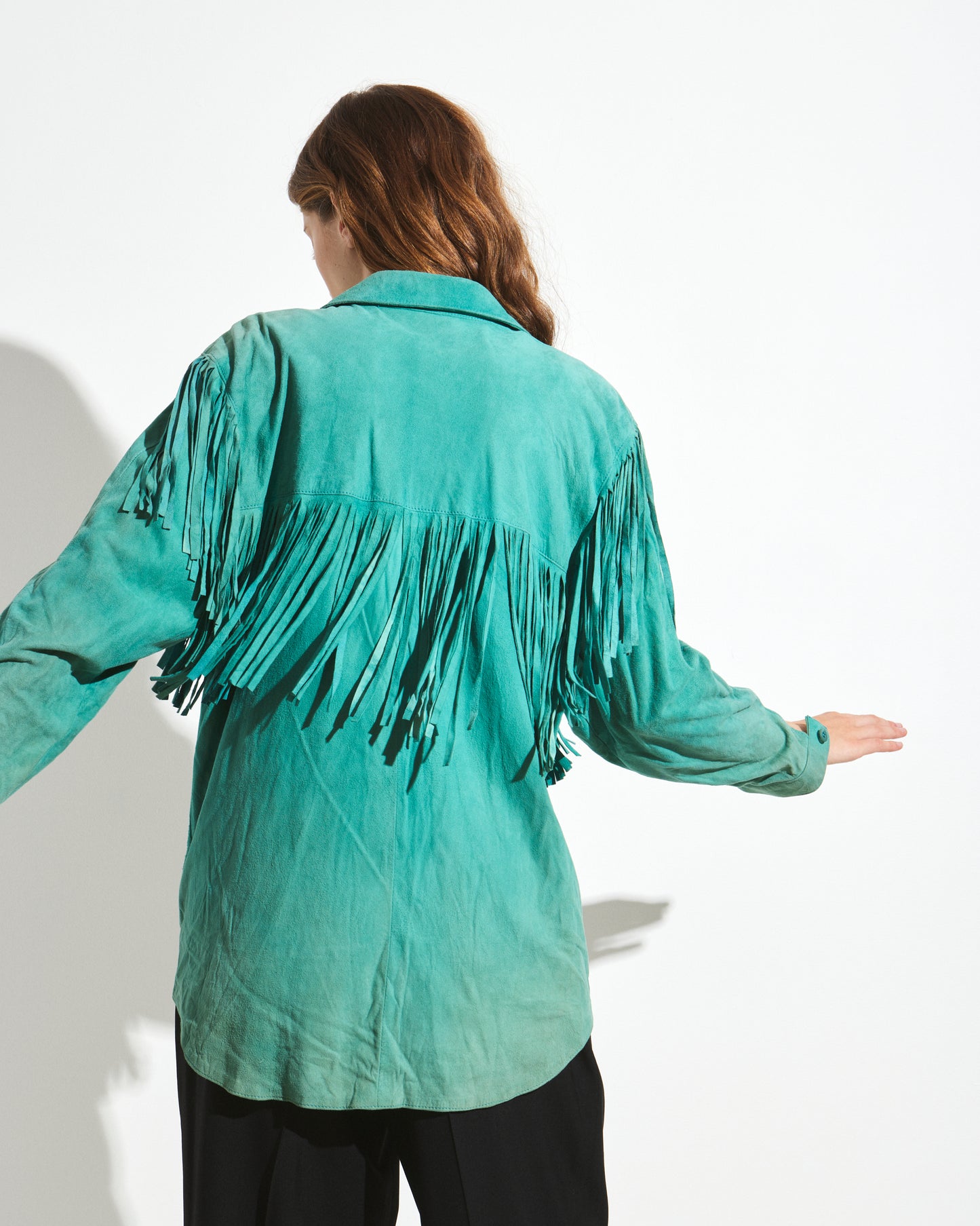 Vintage Suede Fringe Shirt