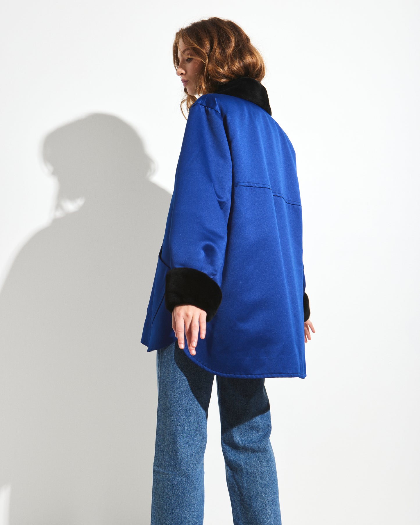 YSL Fur Trimmed Jacket