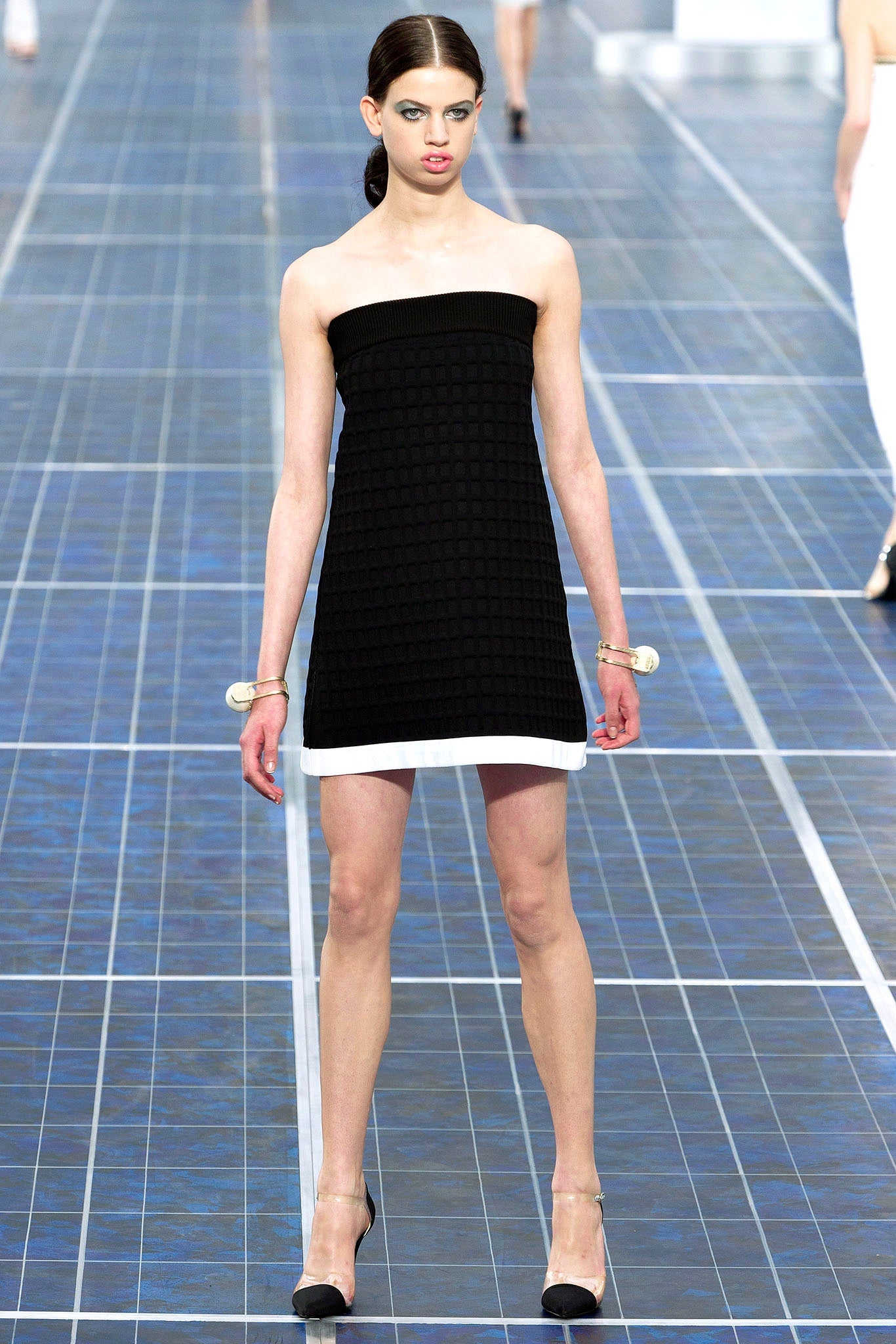Chanel Neoprene Mini Dress with Pearls