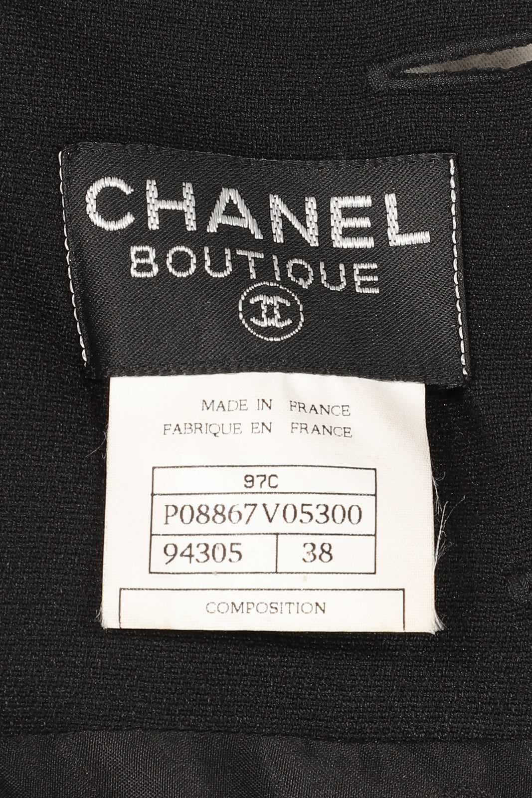 Chanel 1997 Cruise Black Dress