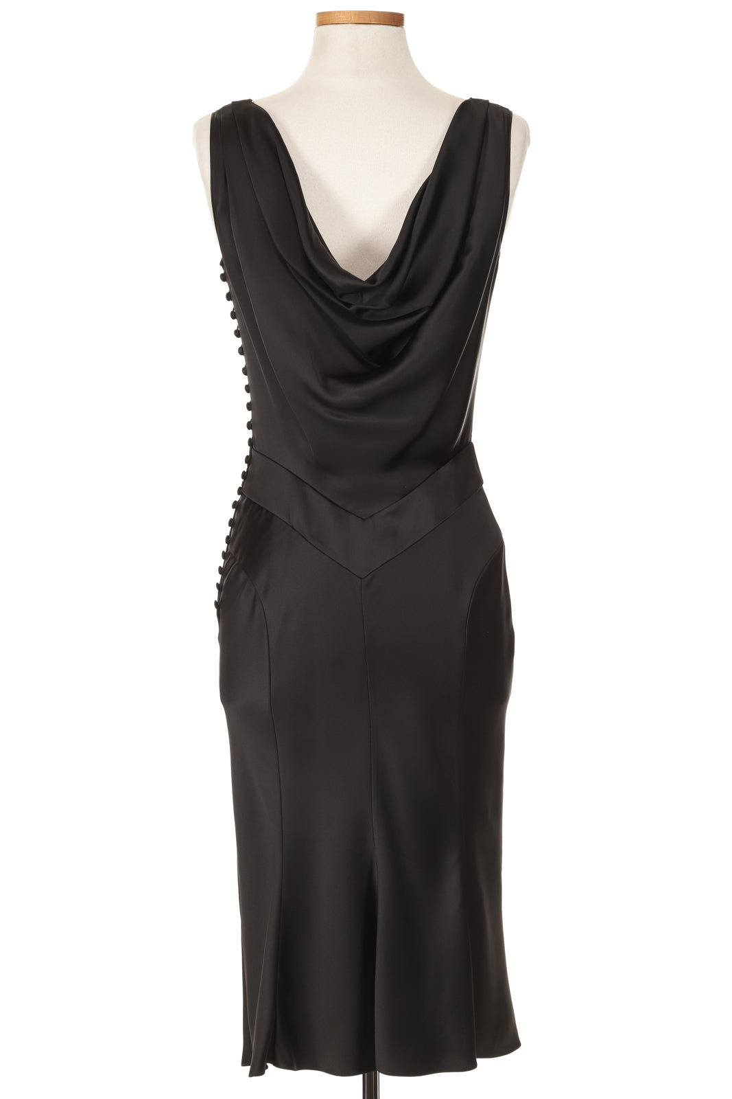 John Galliano 2000s Silk Black Dress