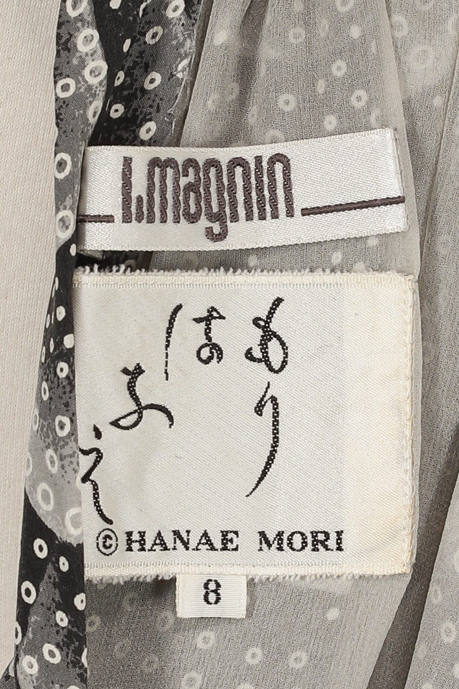 Hanae Mori Sheer Flower Cape and Gown