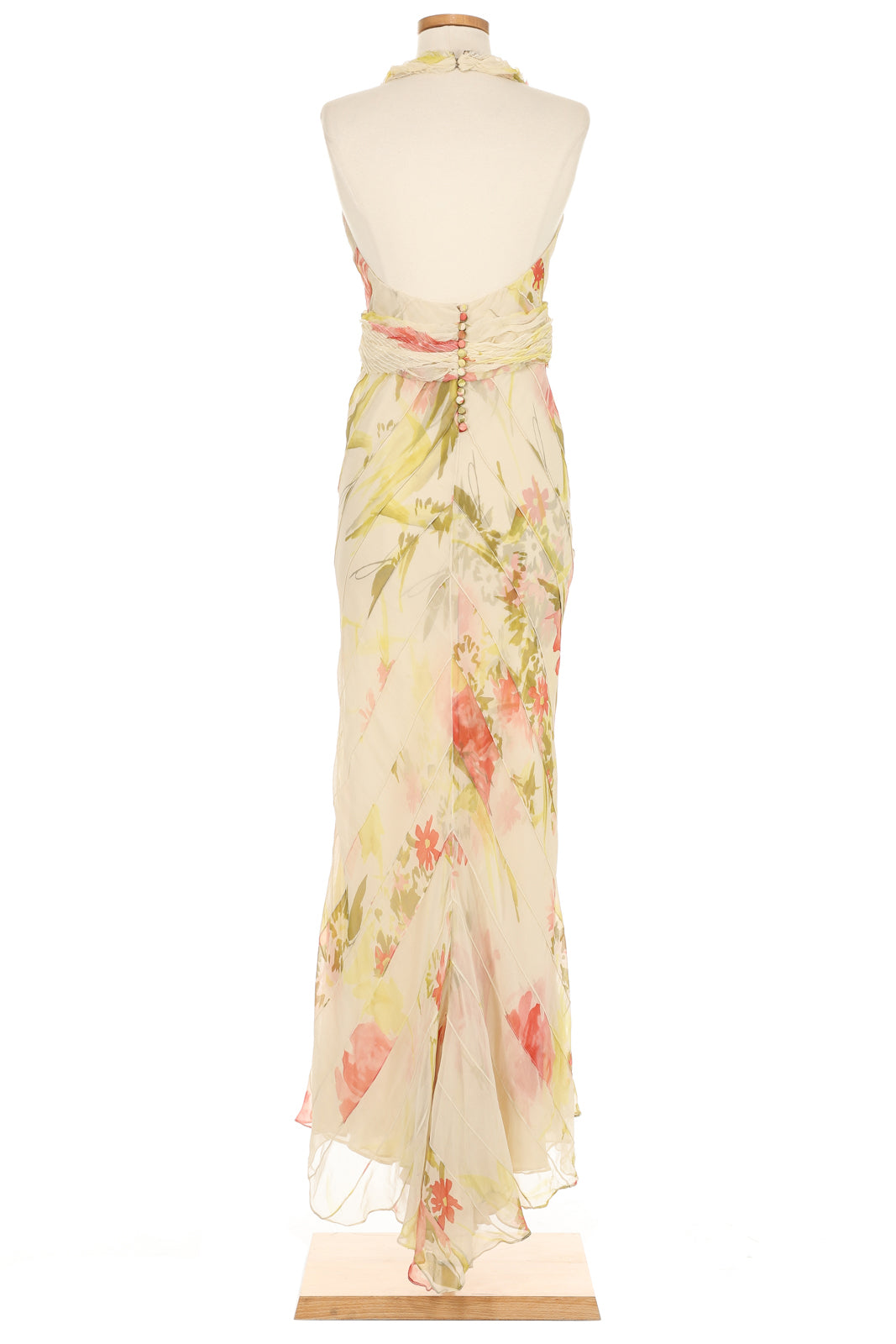 j mendel pink dress Silk Long Dress