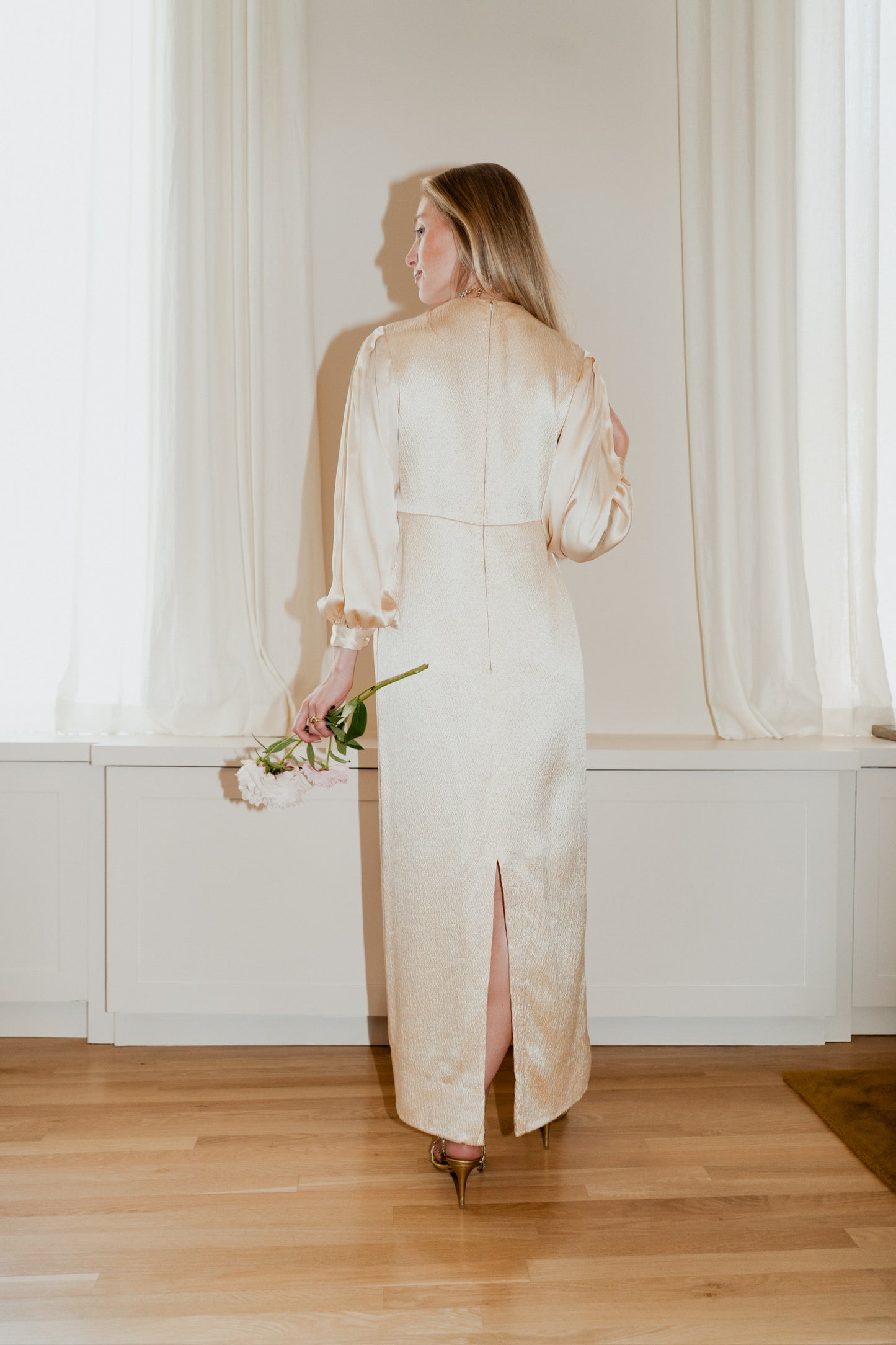Galanos Silk Evening Gown