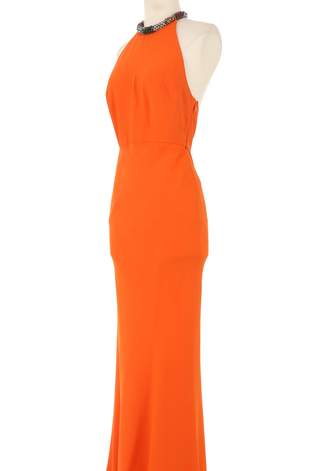 alexander mcqueen orange dress McQueen