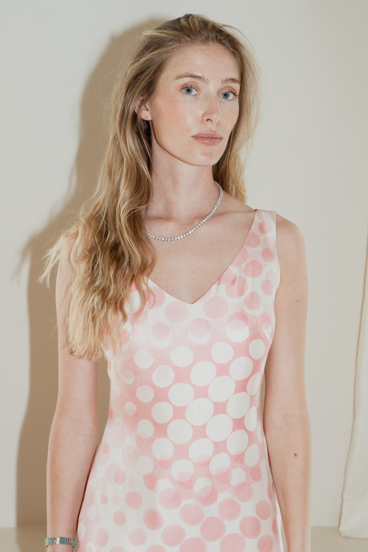 Escada Pink Polka Dot Dress