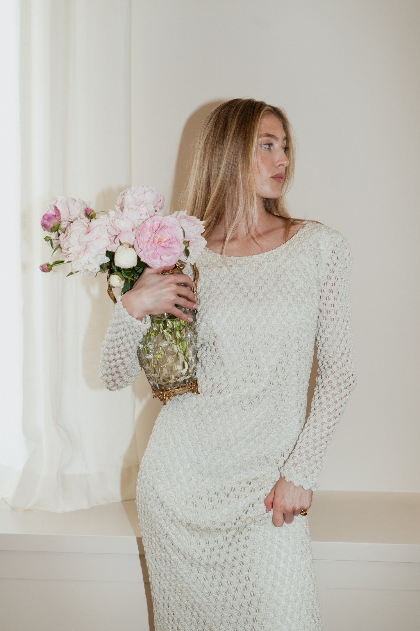 Vintage Palm Springs White Knit Dress