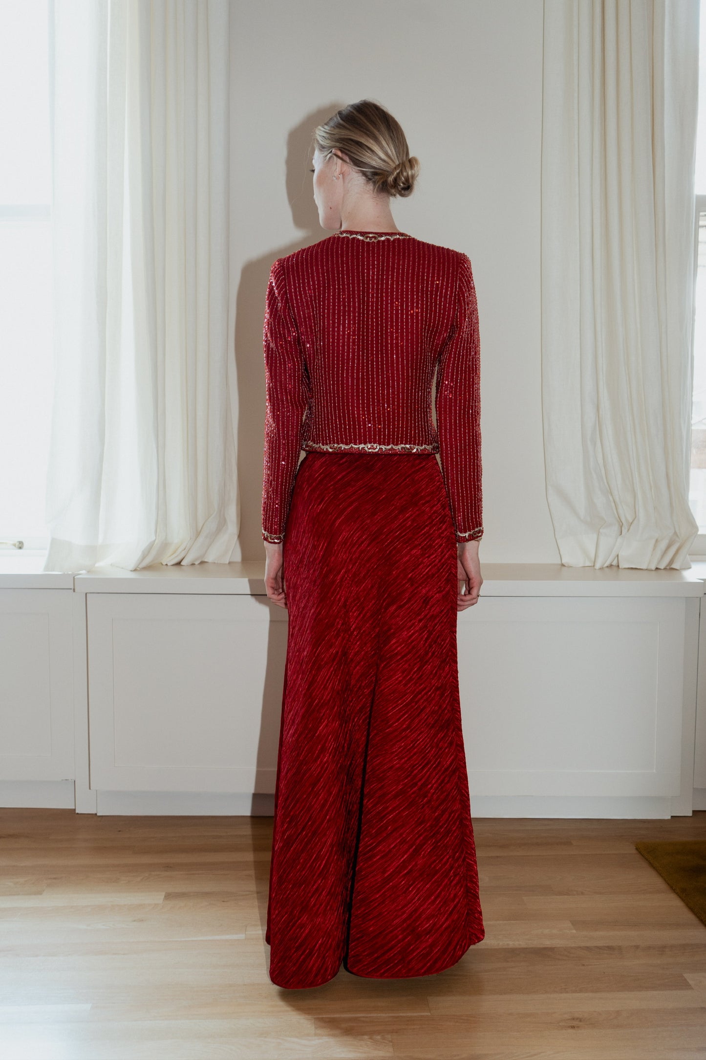 Mary McFadden 1980s Couture Jacket & Skirt