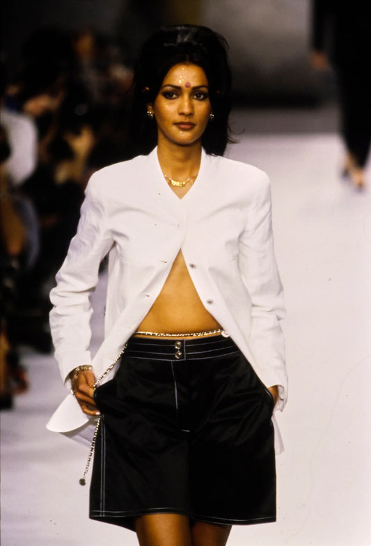 Chanel Spring 1996 White Linen Jacket