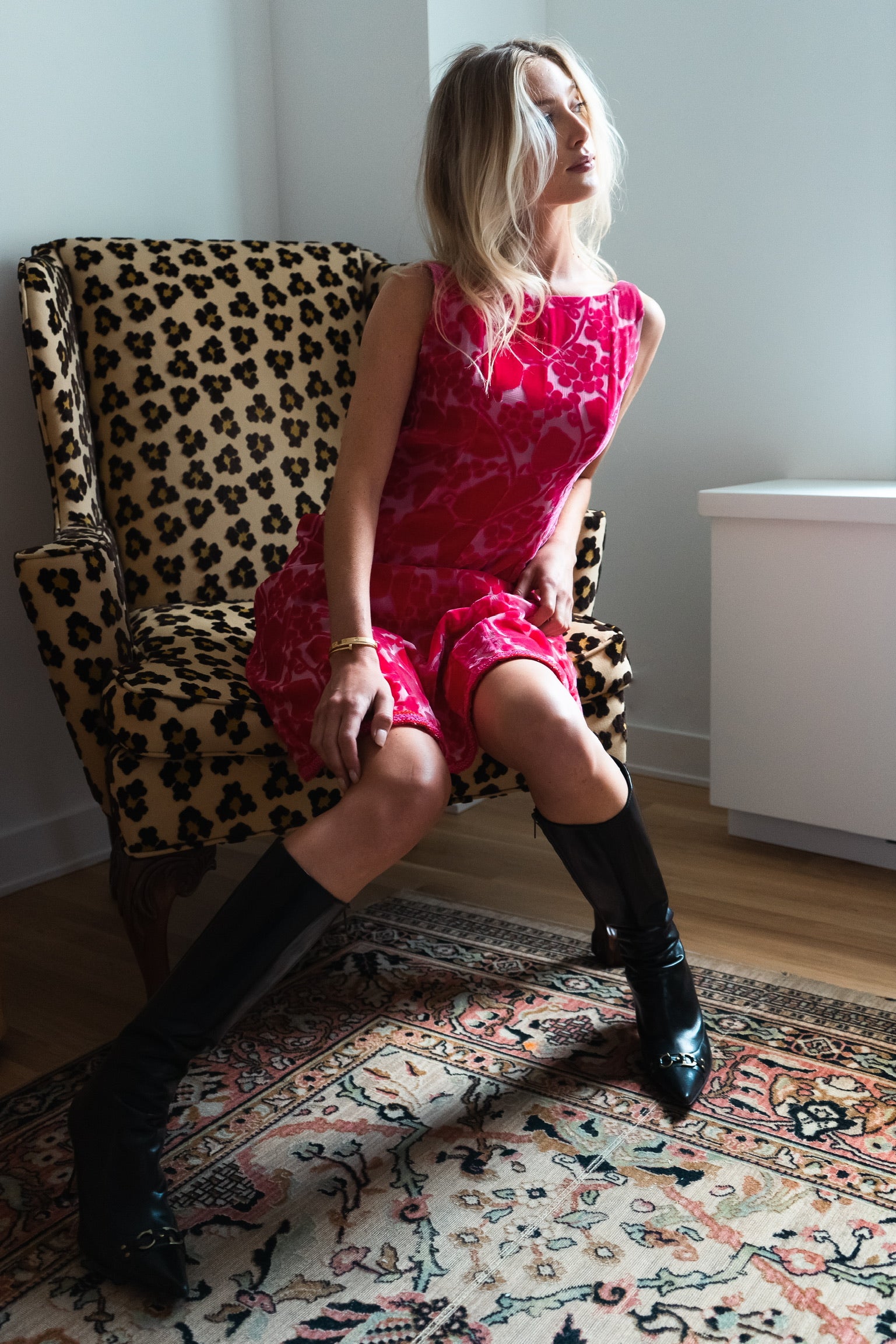 Chanel Cruise 2001 Hot Pink Crushed Velvet Mini Dress Vintage Grace Chanel Cruise 2001 Hot Pink Crushed Velvet Mini Dress Vintage Grace
