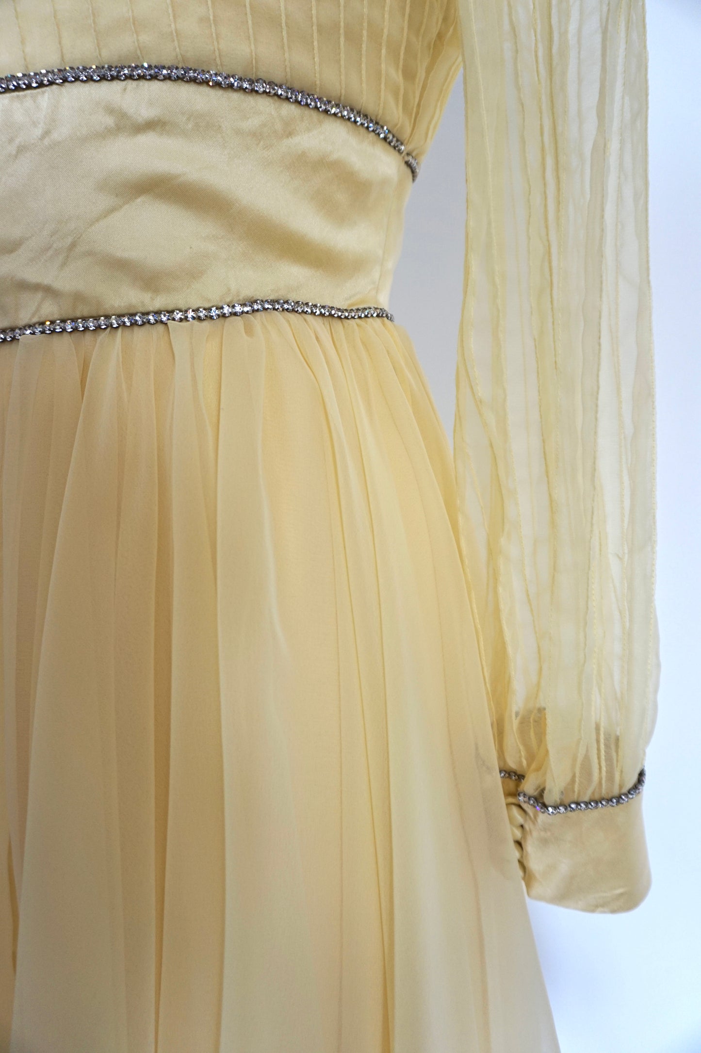 Sally Milgrim 1970's Yellow Mini Dress