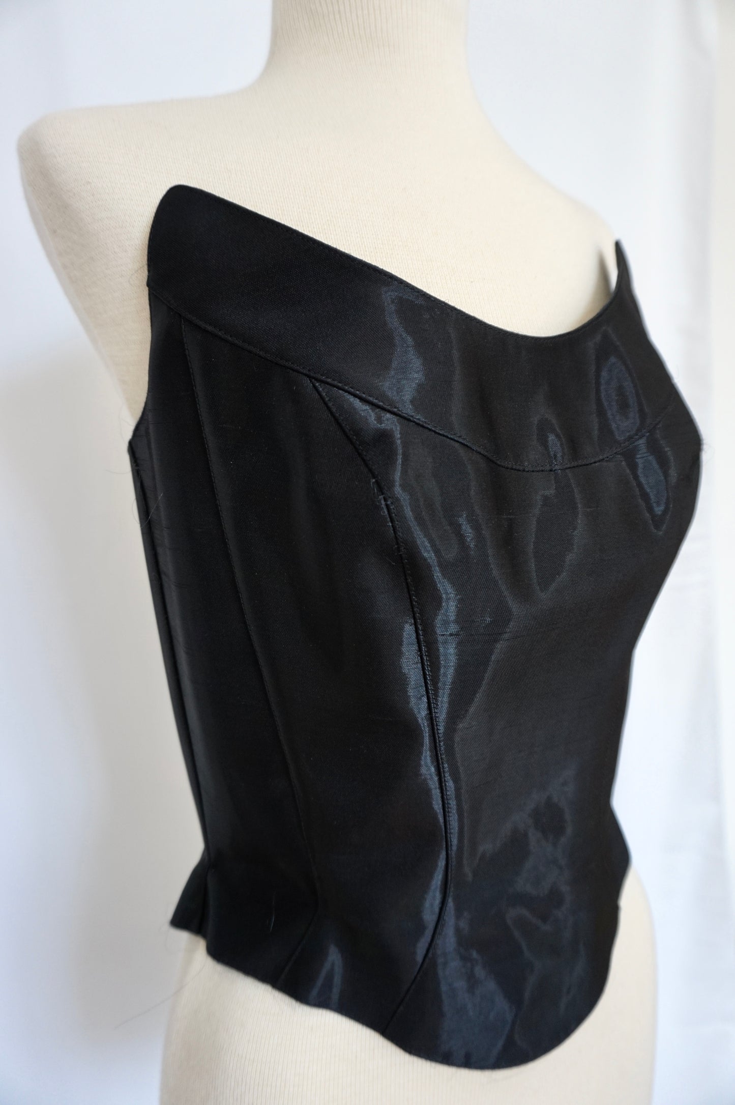 Thierry Mugler 1980s Black Corset Top