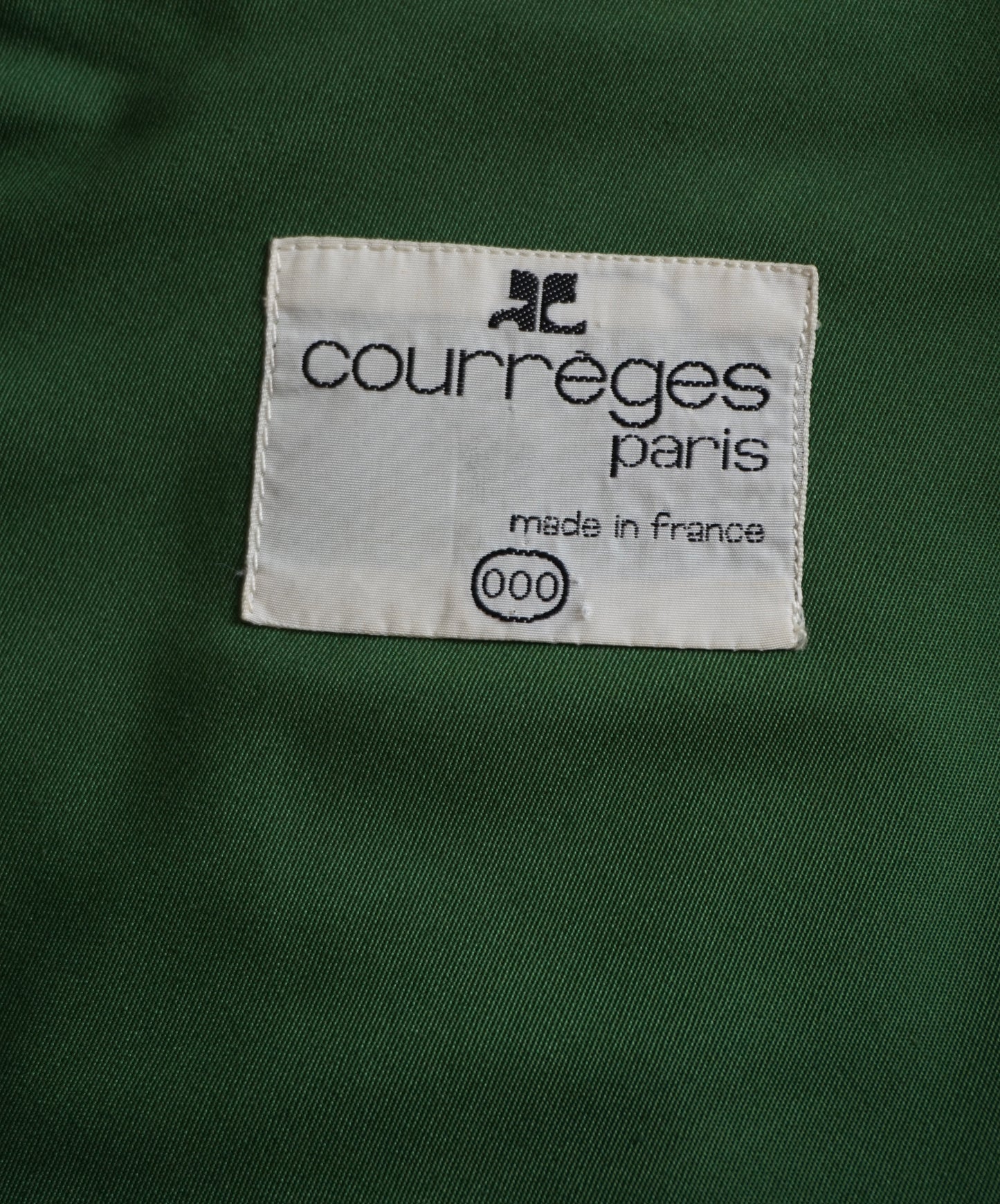 Courrèges Green Corduroy Skirt Set