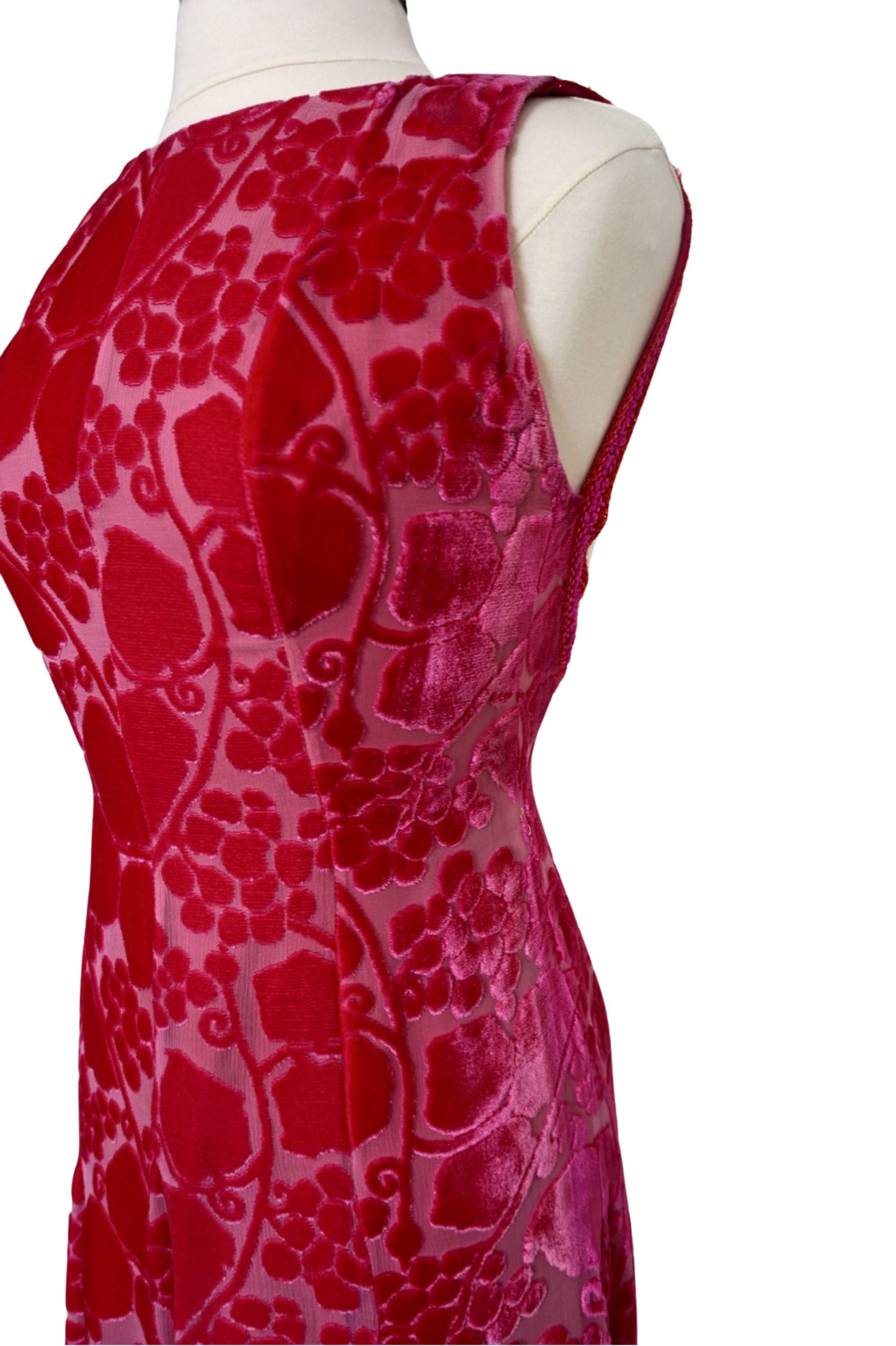 Chanel Cruise 2001 Hot Pink Crushed Velvet Mini Dress Vintage Grace Chanel Cruise 2001 Hot Pink Crushed Velvet Mini Dress Vintage Grace
