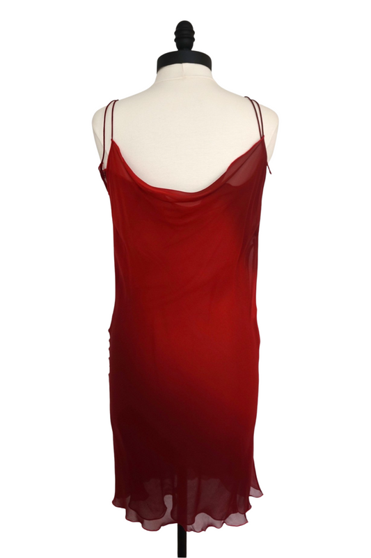 Gucci by Tom Ford SS 1997 Red Sheer Slip Dress (Runway)