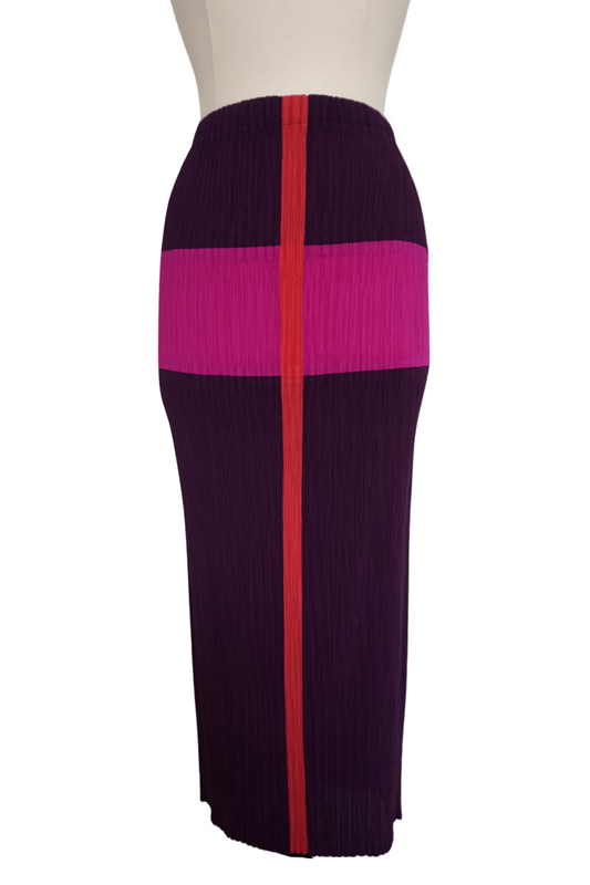 Issey Miyake Purple Pleated Skirt